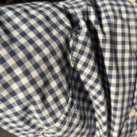 Vineyard Vines boys Blue and White checkered plaid Casual Button Down Shirt med - Picture 10 of 10